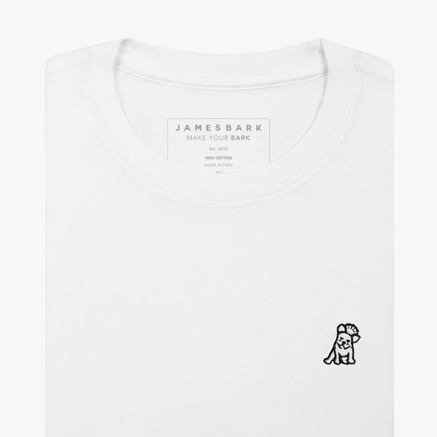 Men's Cotton Jersey T-Shirt — Brilliant White/White - Image 4